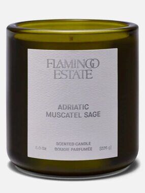 FLAMINGO ESTATE Adriatic Muscatel Sage Candle - 8ox. with box NIB - 25% OFF!